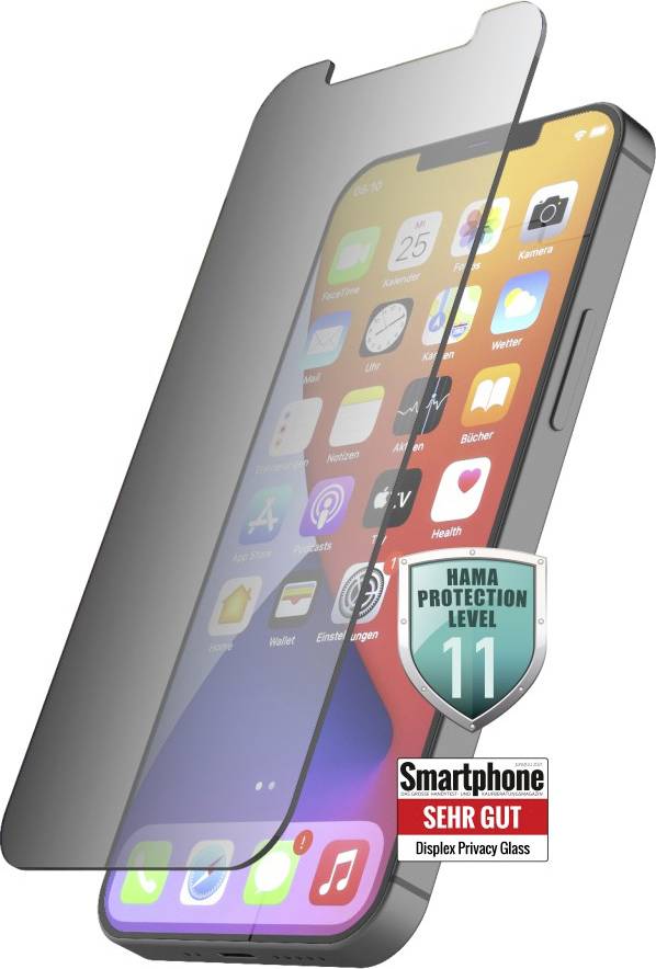 Hama Privacy Verre de protection d'écran adapté pour (modèle de téléphone portable): Apple iPhone 13 1 pc(s)