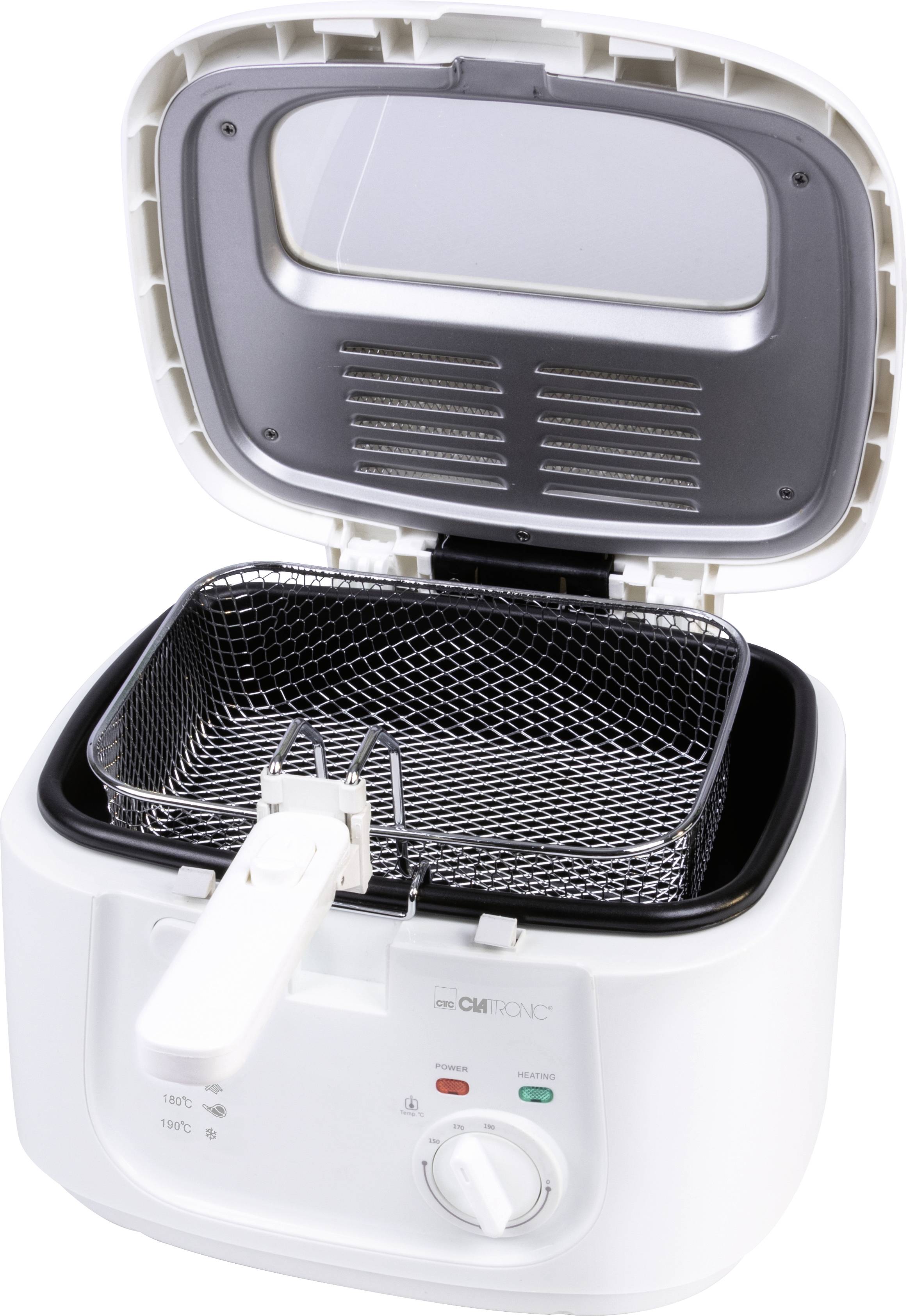 Clatronic FR 3771 Friteuse 2.5 l 1800 W blanc