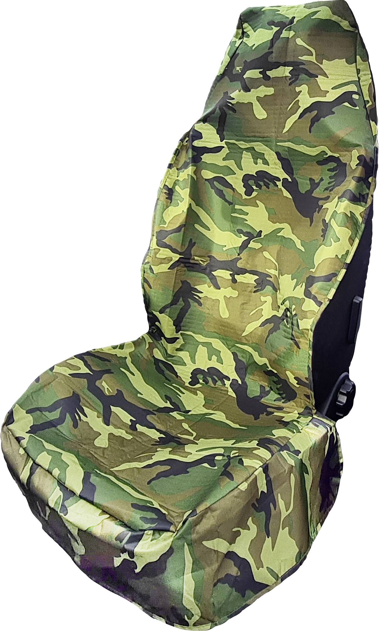 Housse de protection de siège pour garage HP Autozubehör 19333 polyester vert camouflage siège passager, siège conducteur