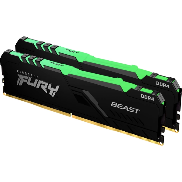 Kingston FURY Beast RGB Mémoire pour PC DDR4 32 GB 2 x 16 GB 3733 MHz DIMM 288 broches CL19 KF437C19BB1AK2/32 Kingston FURY Beast RGB Mémoire pour PC DDR4 32 GB 2 x 16 GB 3733 MHz DIMM 288 broches CL19 KF437C19BB1AK2/32