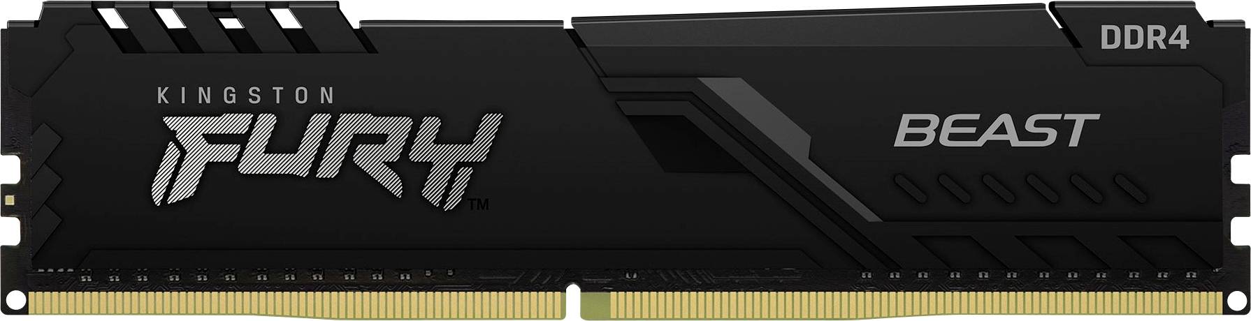 Kingston FURY Beast Module mémoire pour PC DDR4 16 GB 1 x 16 GB 3200 MHz DIMM 288 broches CL16 KF432C16BB/16
