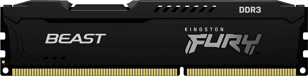 Mémoire pour PC Kingston FURY Beast DDR3 8 GB 2 x 4 GB non-ECC 1600 MHz DIMM 240 broches CL10 KF316C10BBK2/8