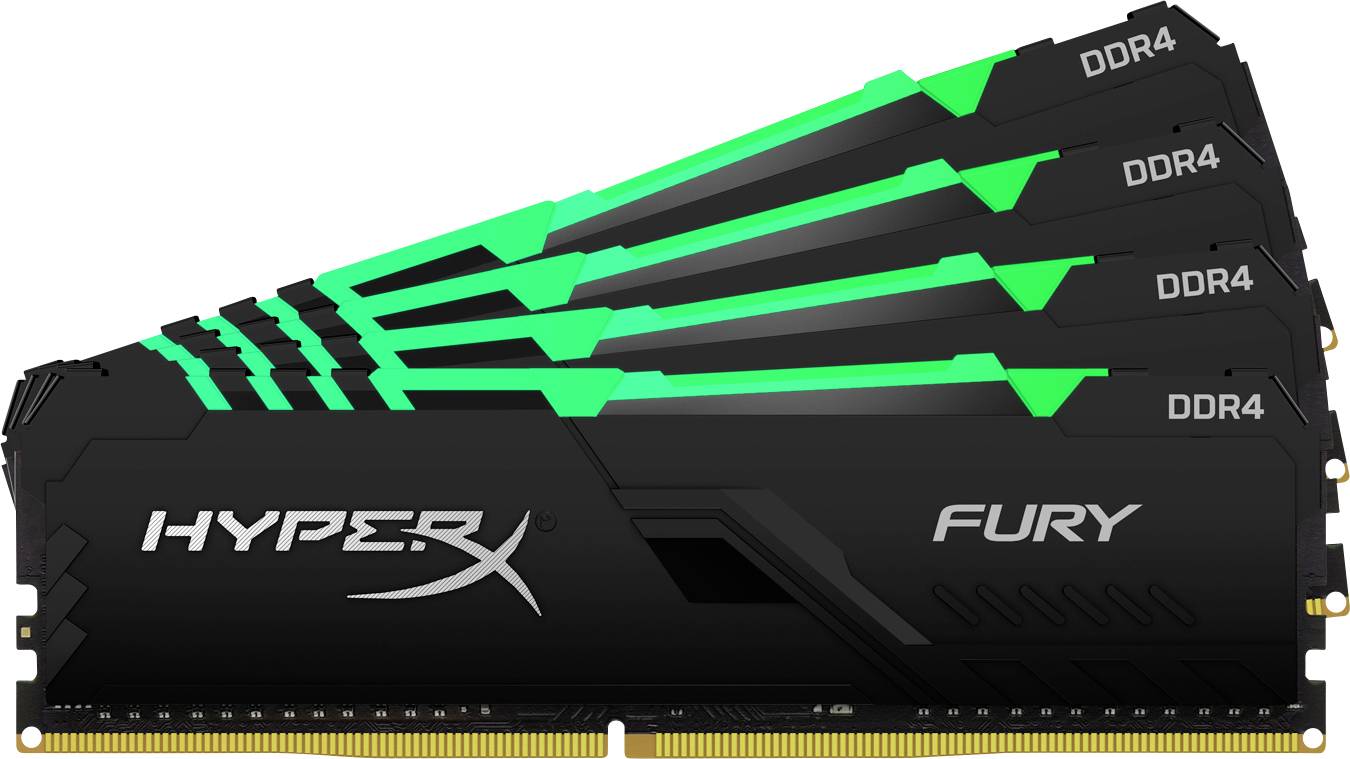 HyperX Fury Mémoire pour PC DDR4 128 GB 4 x 32 GB 3600 MHz DIMM 288 broches CL18 HX436C18FB3AK4/128