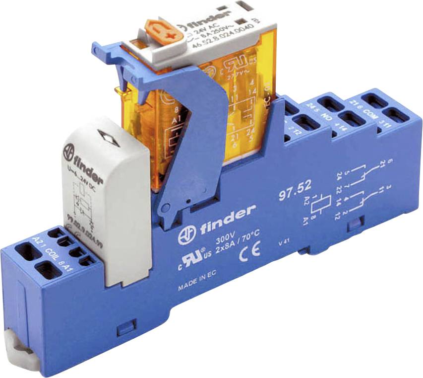 Finder 4C.52.8.230.0062 Interface relais 230 V/AC 8 A 2 inverseurs (RT) 1 pc(s)