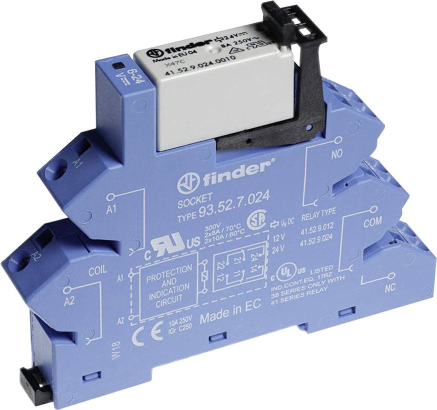 Finder 38.62.7.024.5050 Interface relais 24 V/DC 8 A 2 inverseurs (RT) 1 pc(s)