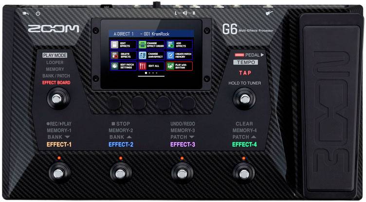 Zoom G6 Pédale d'effet pour guitare