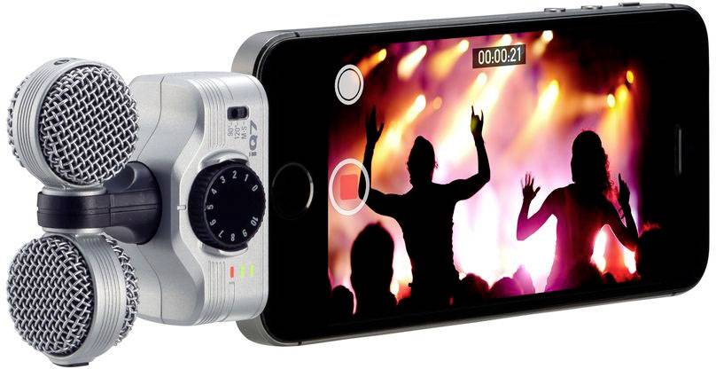 Zoom iQ7 Enregistreur audio mobile argent