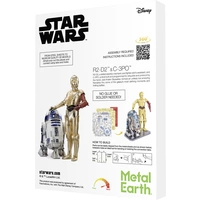 Metal Earth Star Wars Set C-3PO + R2D2 Kit en métal Metal Earth Star Wars Set C-3PO + R2D2 Kit en métal
