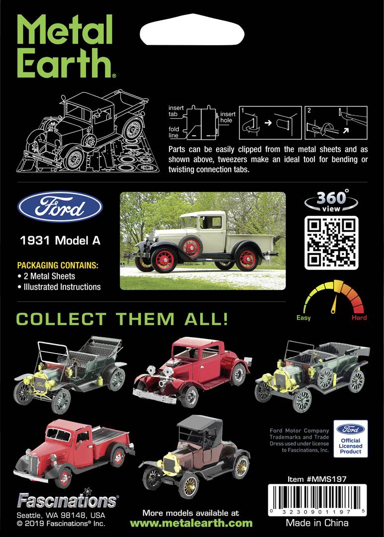 Metal Earth Ford - 1931 Ford Model A Kit en métal