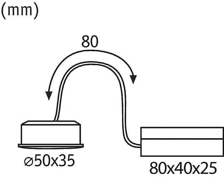 Paulmann LED Coin Nova Plus Spot LED encastrable pour salle de bains CEE: F (A - G) LED satin