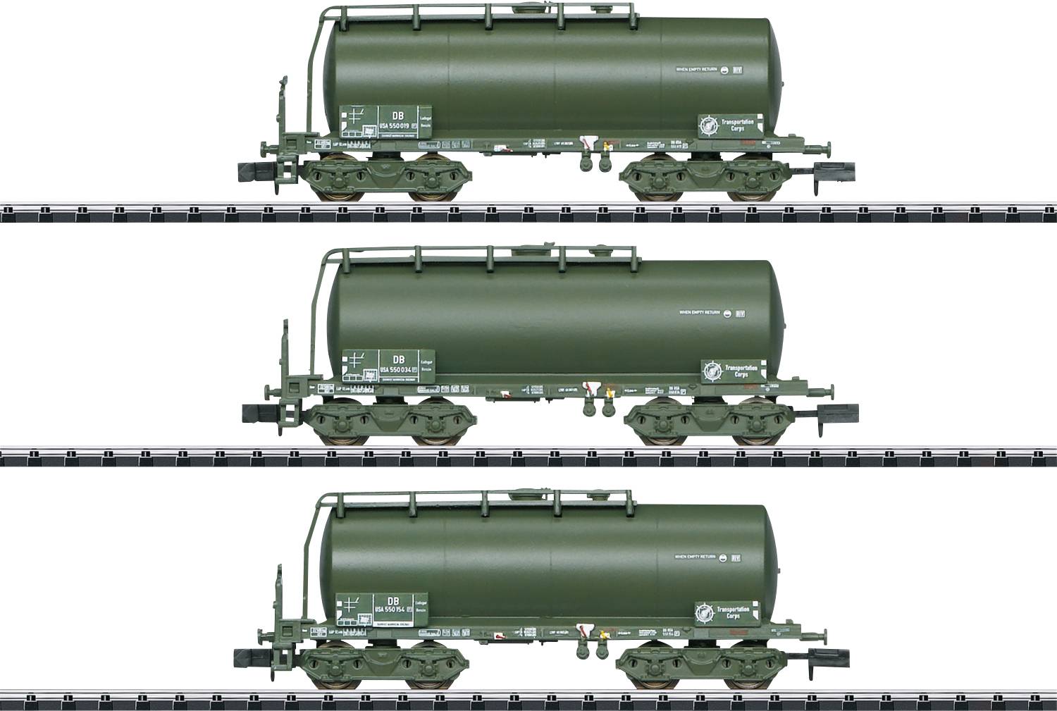 MiniTrix 18212 SET de 3 wagons-citernes USTC de la DB