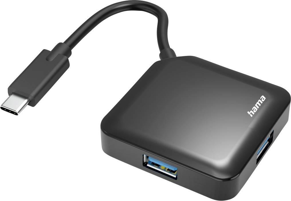 Hub Multiport USB-C® (USB 3.1) Hama 4 ports noir