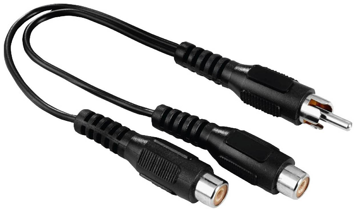 Hama 00205183 Cinch-RCA audio Adaptateur [1x Cinch-RCA mâle - 2x adaptateur Cinch / RCA] noir