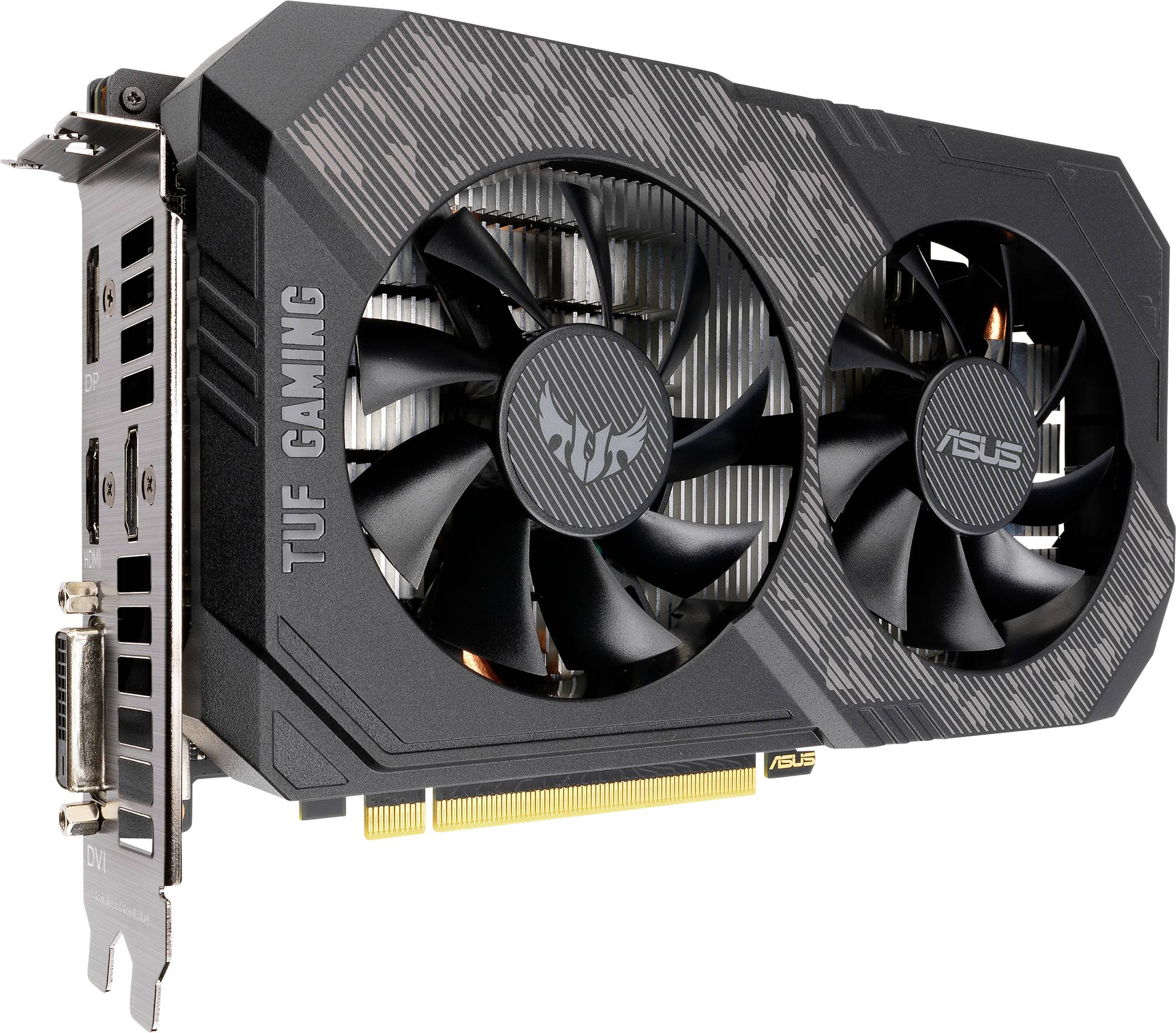 Asus Carte graphique Nvidia GeForce GTX1660 Ti Evo Gaming 6 GB GDDR6-RAM PCIe HDMI™, DVI, DisplayPort