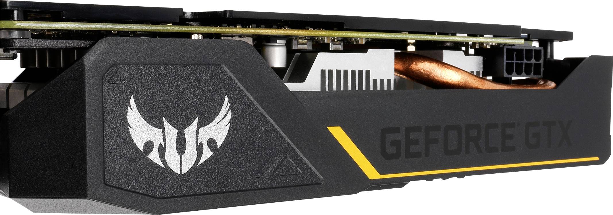 Asus Carte graphique Nvidia GeForce GTX1660 Ti Evo Gaming 6 GB GDDR6-RAM PCIe HDMI™, DVI, DisplayPort