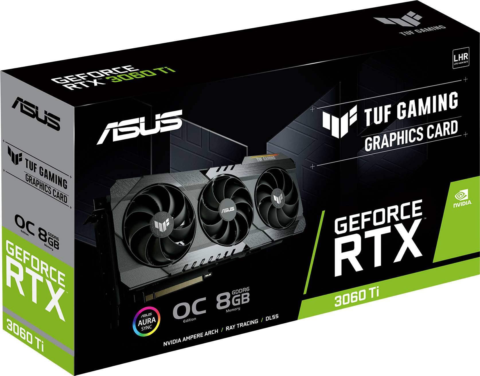 Asus Carte graphique Nvidia GeForce RTX 3060 Ti Gaming Overclocked 8 GB GDDR6-RAM PCIe HDMI™, DisplayPort overclockée