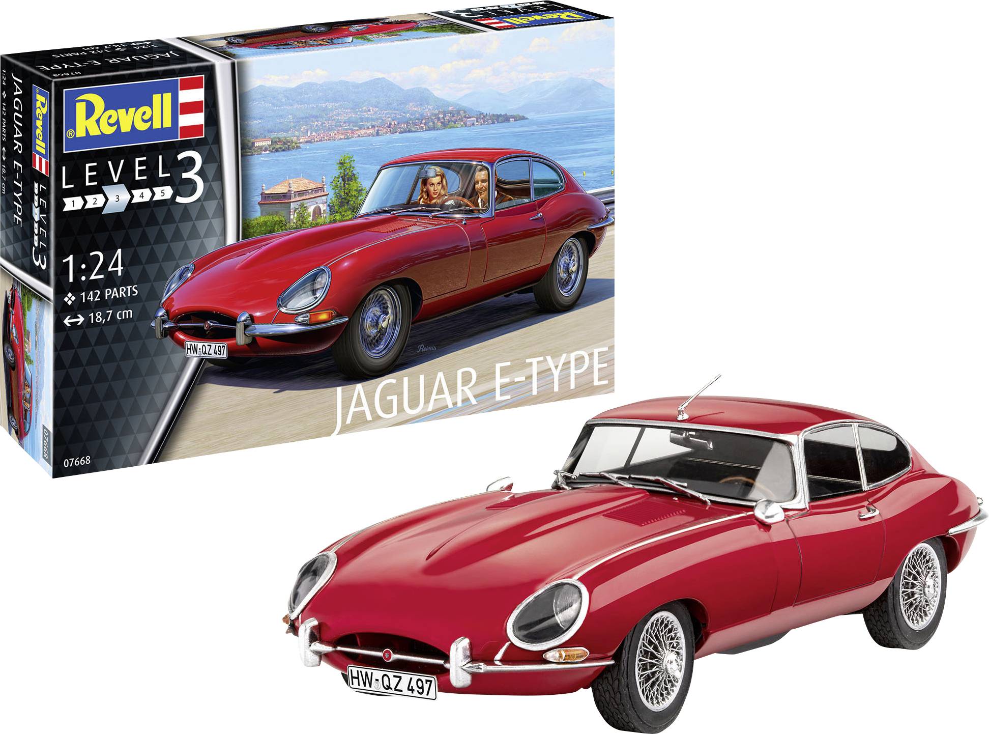 Revell 67668 RV Model-Set Jaguar E-Type Coupé Maquette de voiture 1:24