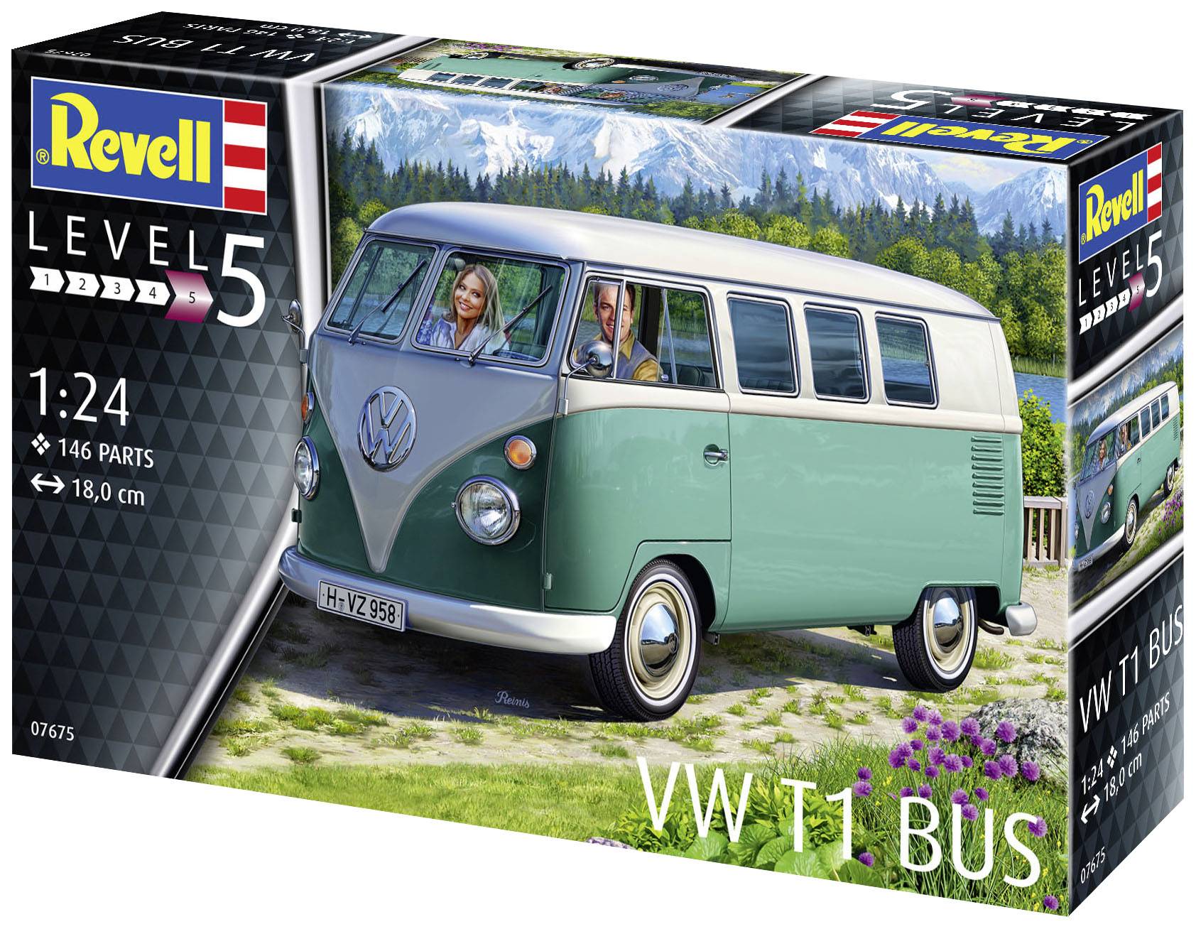 Revell RV 1:24 VW T1 Bus 1:24 Modèle réduit de bus