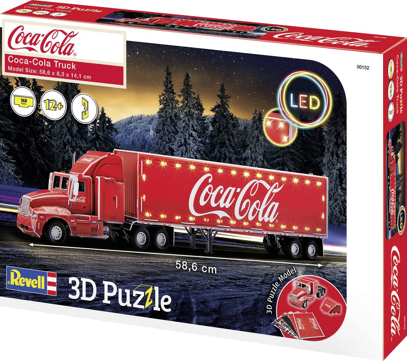 Puzzle 3D Coca-Cola Truck - Edition LED 00152 RV 3D-Puzzle Coca-Cola Truck - LED Edition 1 pc(s)