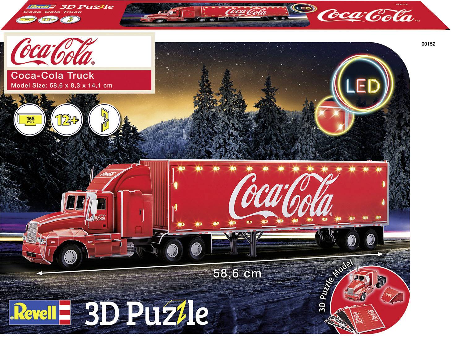 Puzzle 3D Coca-Cola Truck - Edition LED 00152 RV 3D-Puzzle Coca-Cola Truck - LED Edition 1 pc(s)