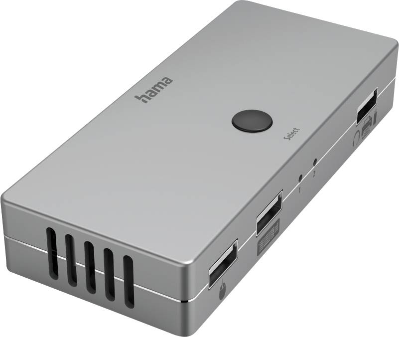 Commutateur KVM Hama 2+2 ports HDMI USB 4096 x 2160 Pixel