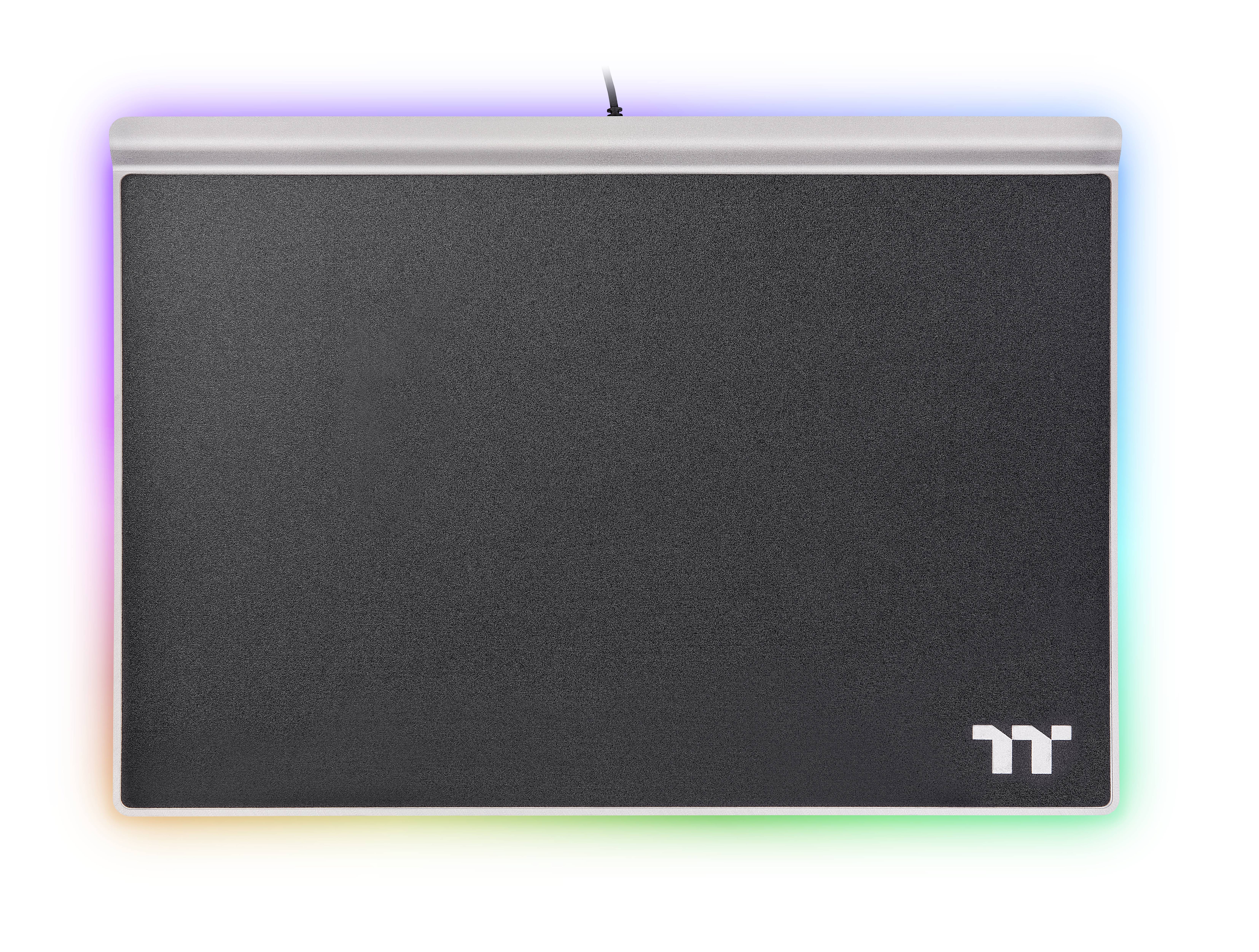 Tapis de souris de gaming Thermaltake ARGENT MP1 RGB éclairé noir