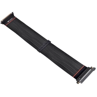 Thermaltake Câble Riser PCIe PCIe 4.0 Fiche mâle PCIe x16, Prise femelle PCIe x16 0.60 m noir AC-059-CO1OTN-C1 Thermaltake Câble Riser PCIe PCIe 4.0 Fiche mâle PCIe x16, Prise femelle PCIe x16 0.60 m noir AC-059-CO1OTN-C1