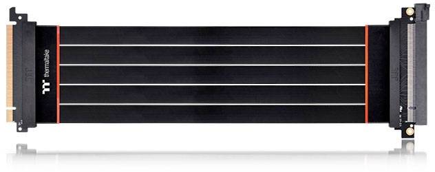 Thermaltake Câble Riser PCIe PCIe 4.0 Fiche mâle PCIe x16, Prise femelle PCIe x16 0.30 m noir AC-058-CO1OTN-C1