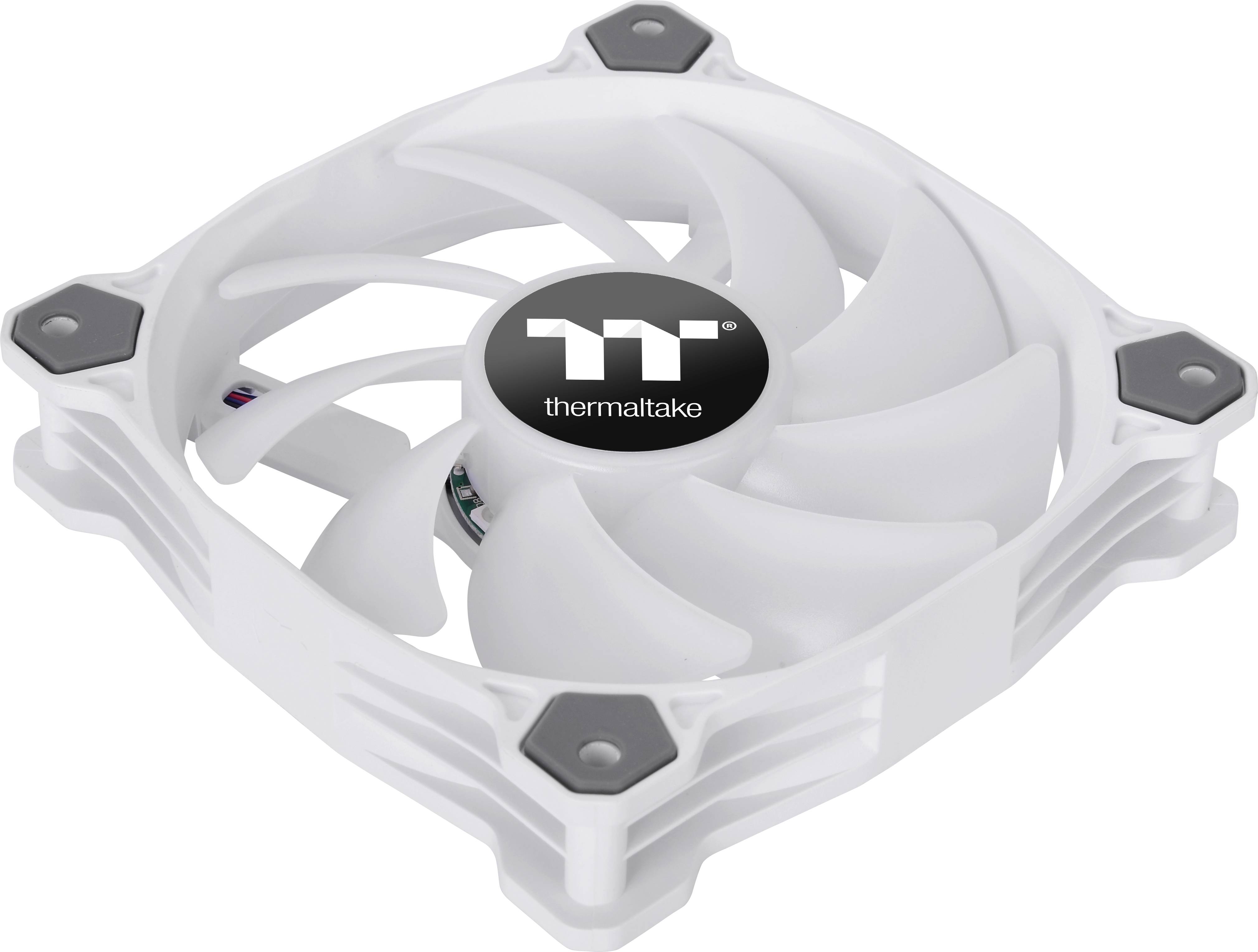 Thermaltake Pure 12 ARGB Sync Radiator Fan White TT Premium Edition Ventilateur pour PC blanc, RVB (l x H x P) 120 x 25 x 120 mm