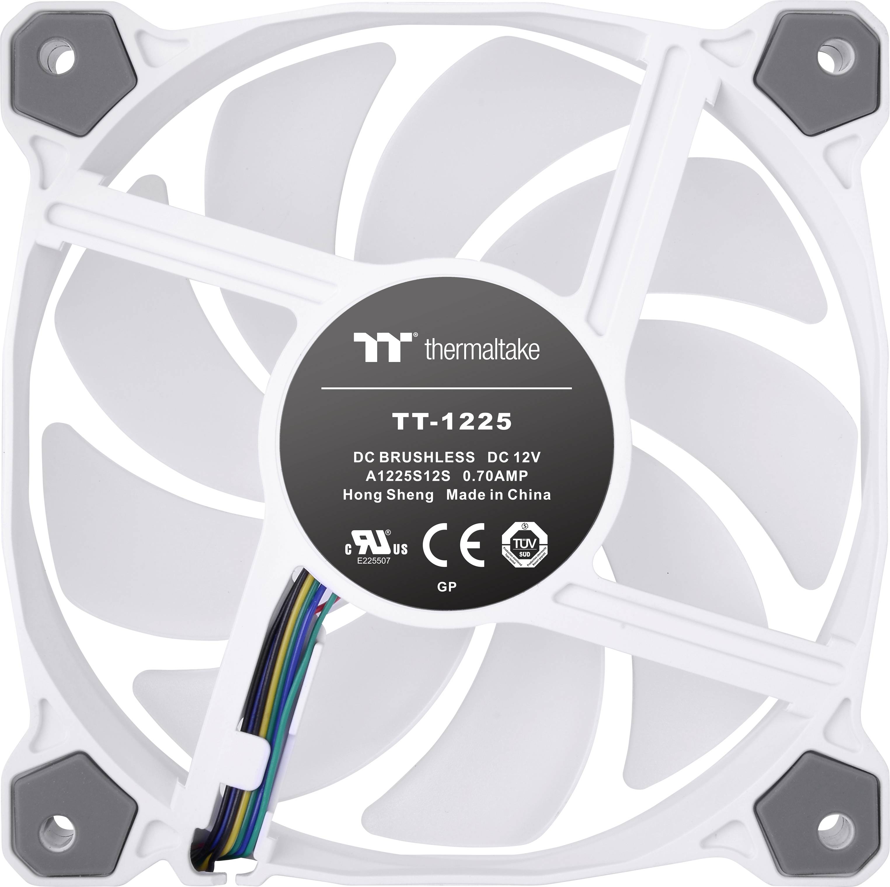 Thermaltake Pure 12 ARGB Sync Radiator Fan White TT Premium Edition Ventilateur pour PC blanc, RVB (l x H x P) 120 x 25 x 120 mm
