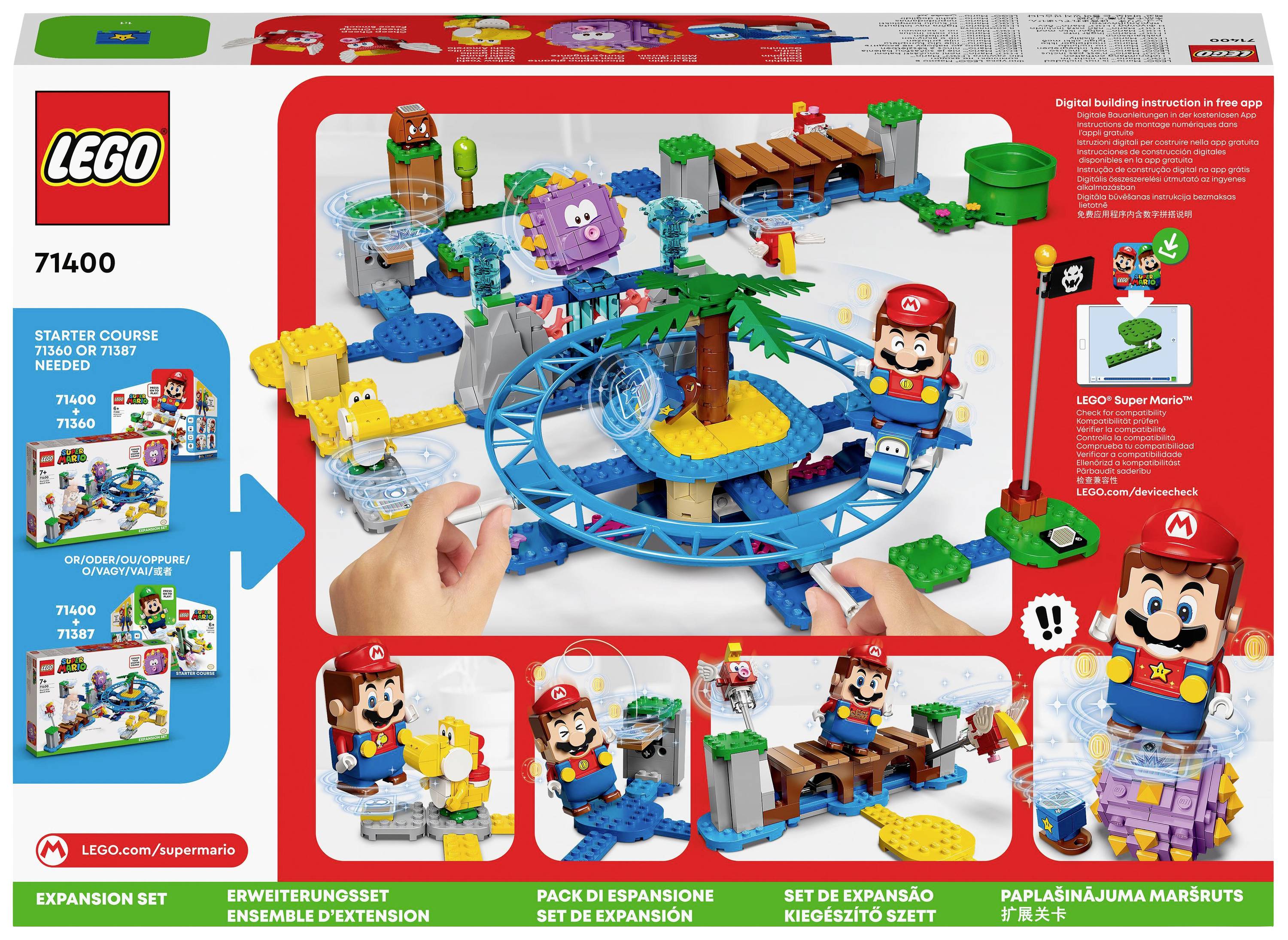 71400 LEGO® Super Mario™ SET d'extension maxi-Igluck pour l'excursion en bord de mer