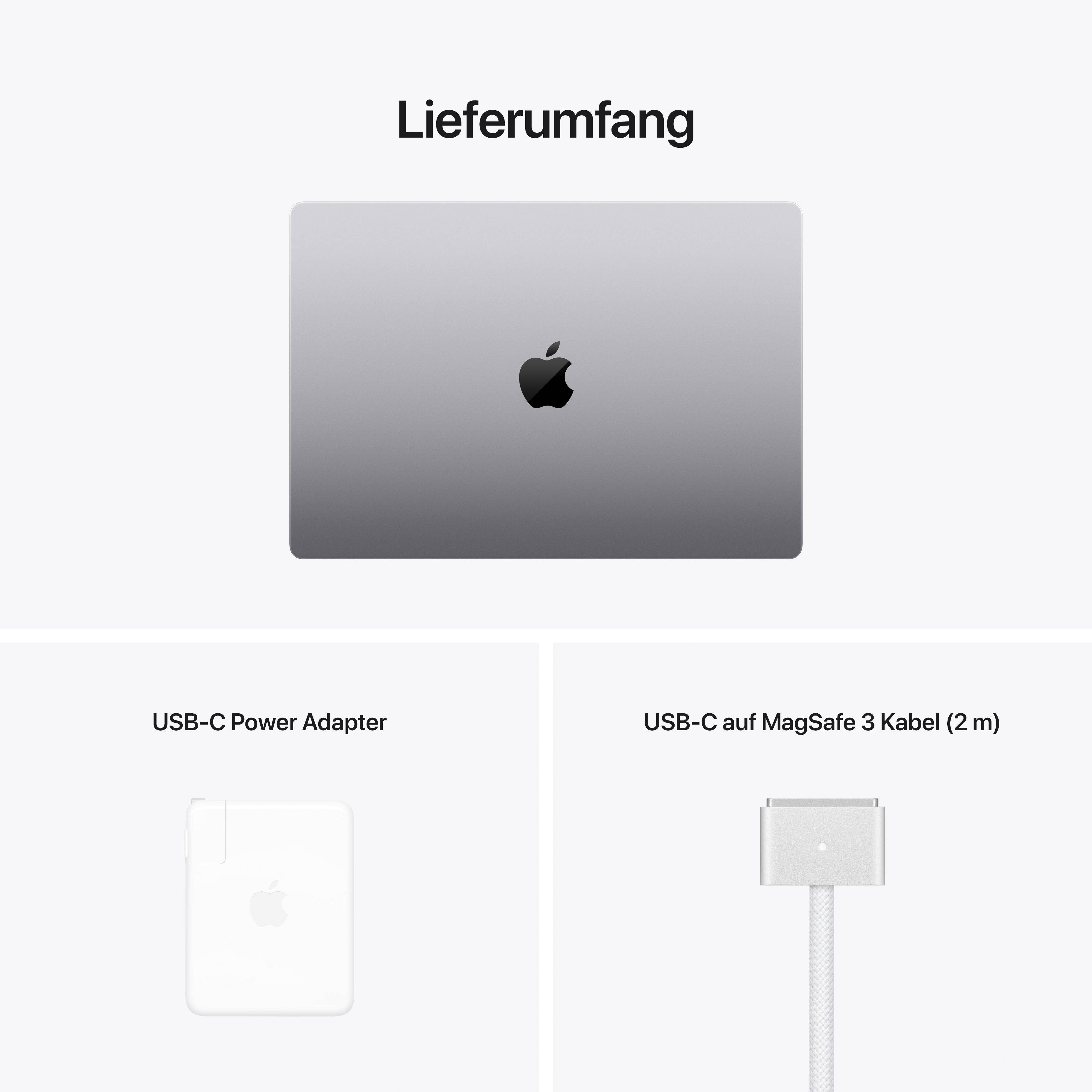 Apple MacBook Pro 16 (M1 Pro, 2021) 41.1 cm (16.2 pouces) Apple M1 Pro 10‑Core CPU 16 GB RAM 512 GB SSD Apple M1 Pro 16-Core GPU