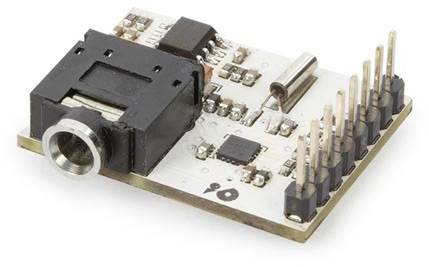 Module électronique avec plusieurs connexions et composants sur un circuit imprimé, utilisé pour des circuits électroniques ou des projets.