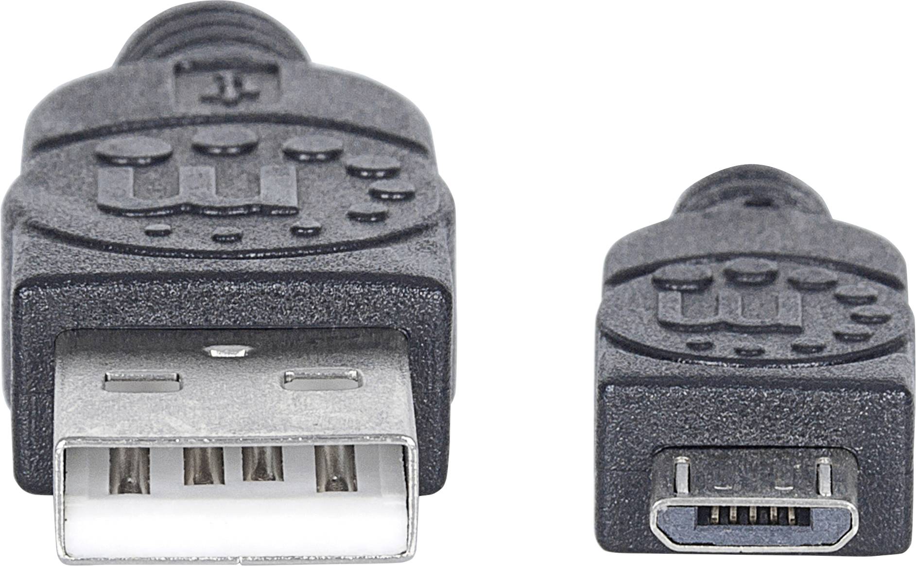 Manhattan Câble USB USB 2.0 USB-Micro-B mâle, USB-A mâle 3.00 m noir 325684