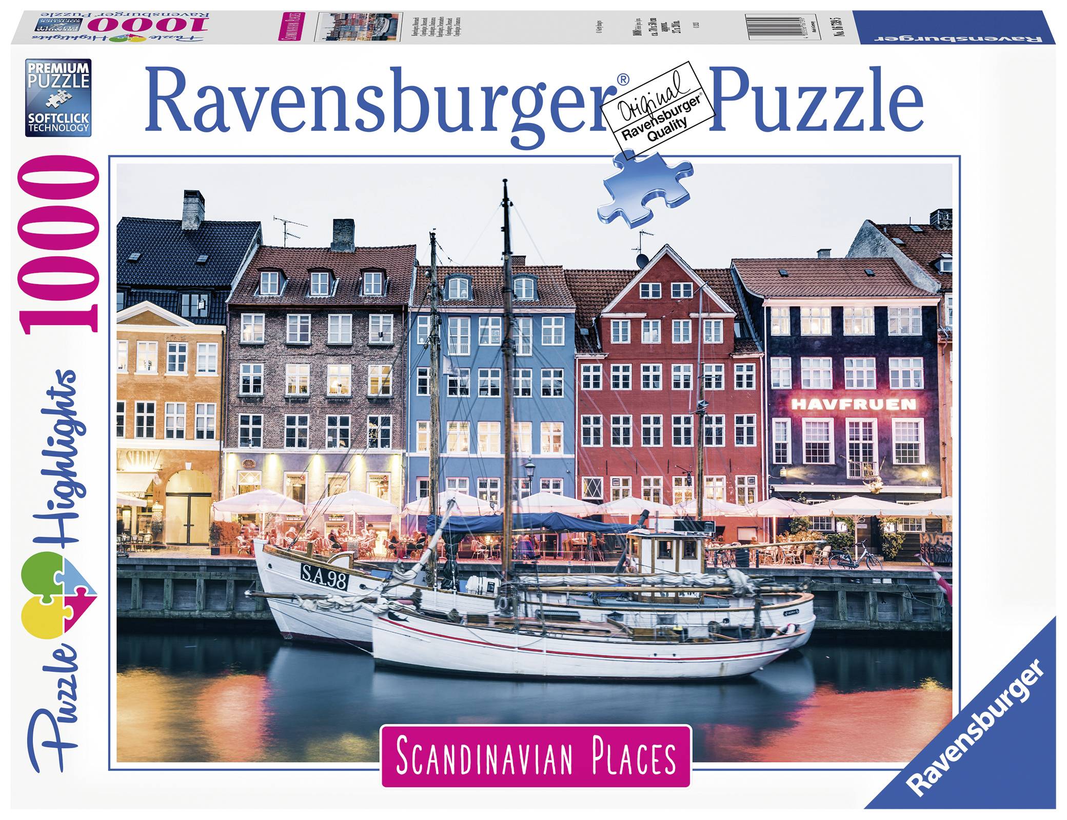 Puzzle Ravensburger Copenhague, Danemark 16739 1 pc(s)