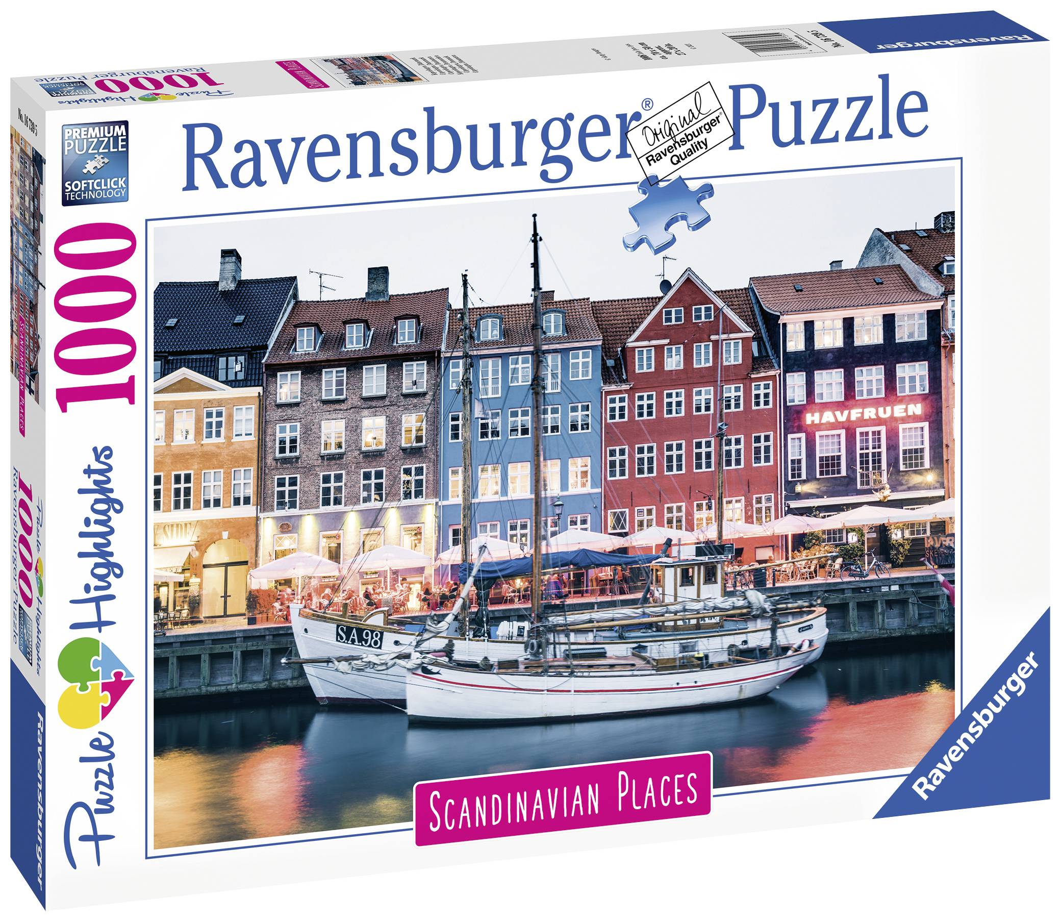 Puzzle Ravensburger Copenhague, Danemark 16739 1 pc(s)