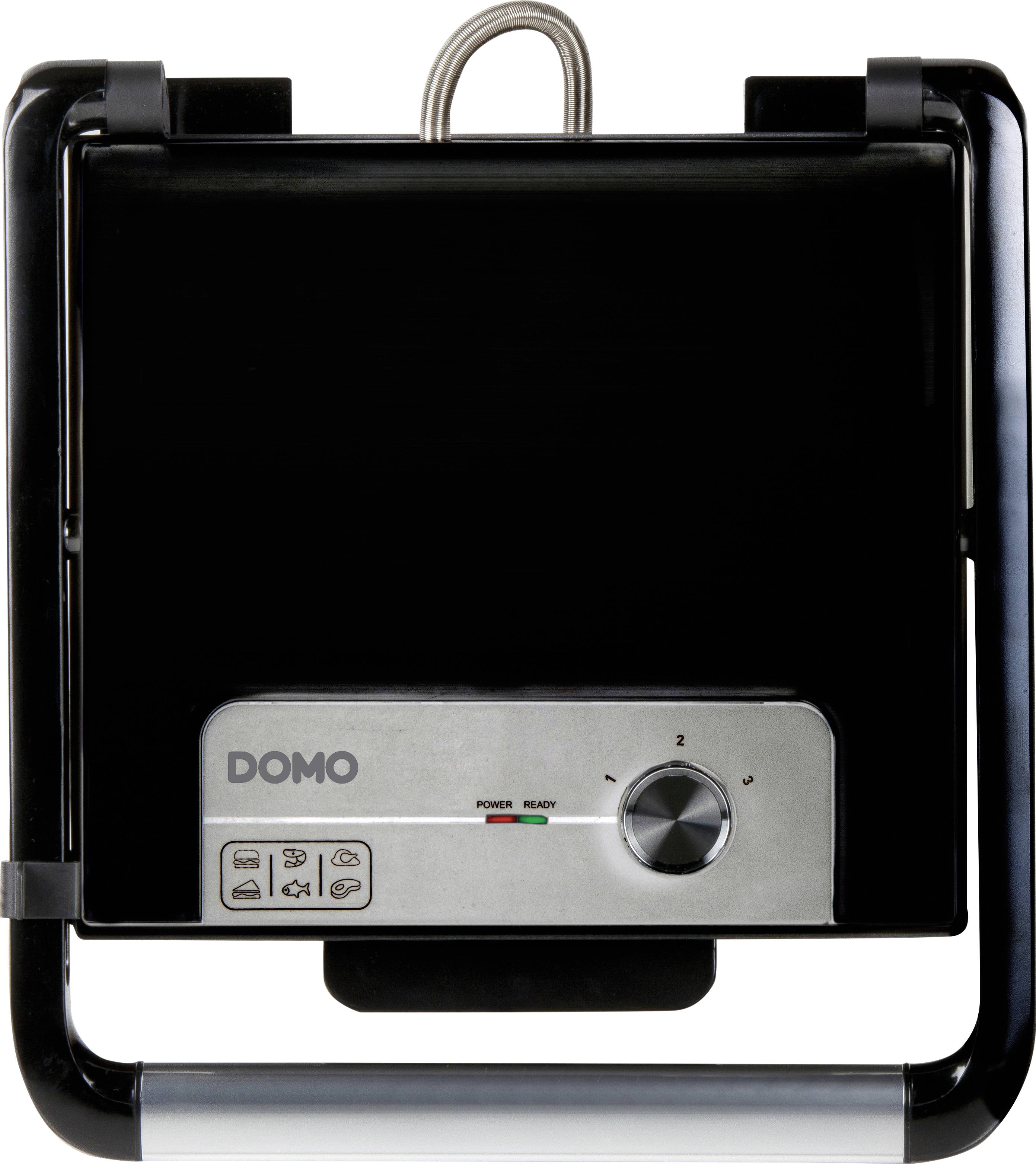 Un appareil de cuisine noir avec une poignée en métal et un bouton rotatif. Sous le bouton se trouvent des témoins lumineux pour Power et Ready.