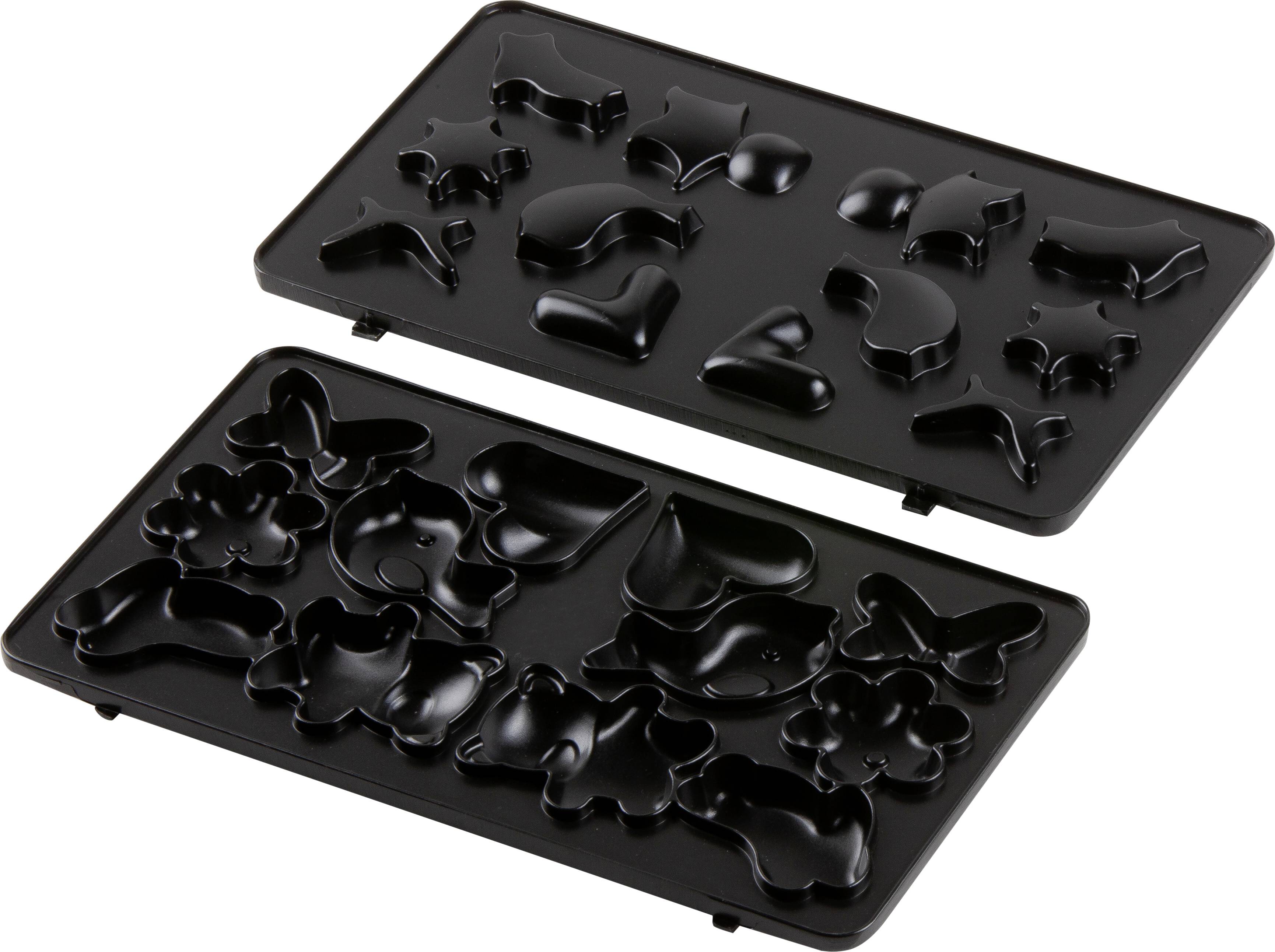 DOMO Snack Party 5in1 Appareil à croque-monsieur boîtier Cool-Touch, revêtement anti-adhésif rouge