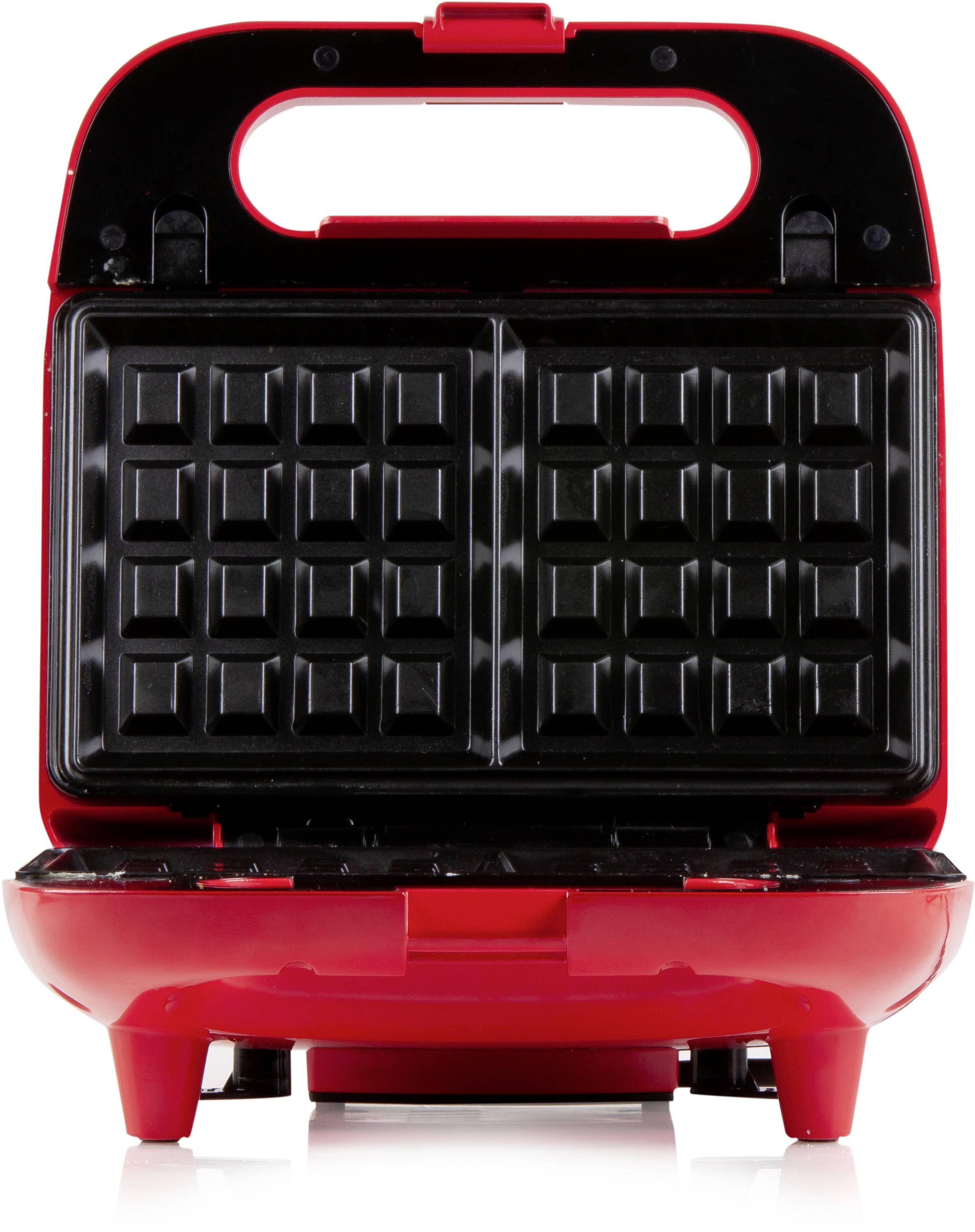 DOMO Snack Party 5in1 Appareil à croque-monsieur boîtier Cool-Touch, revêtement anti-adhésif rouge