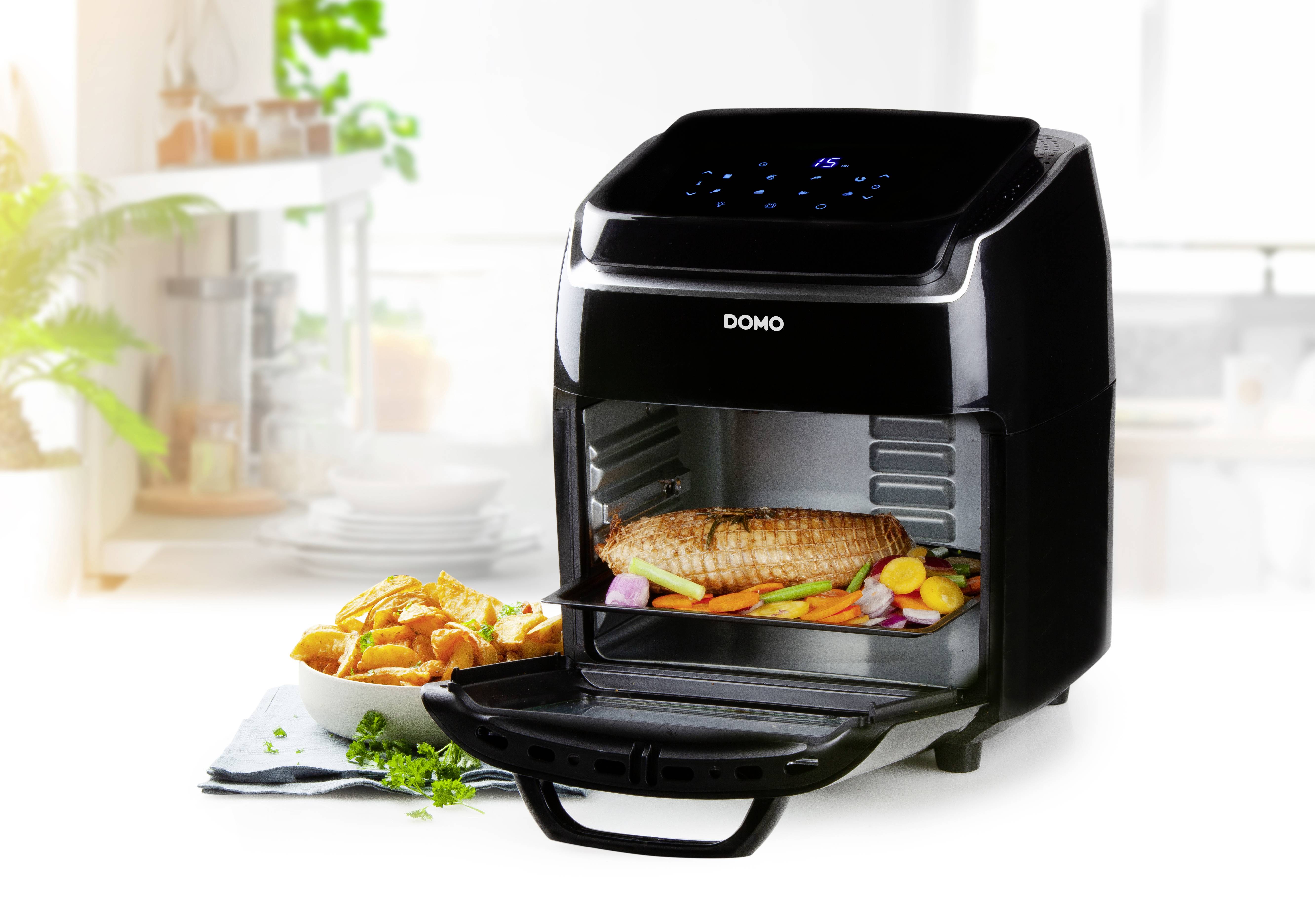 DOMO DO534FR Friteuse 10 l avec écran, fonction minuteur noir