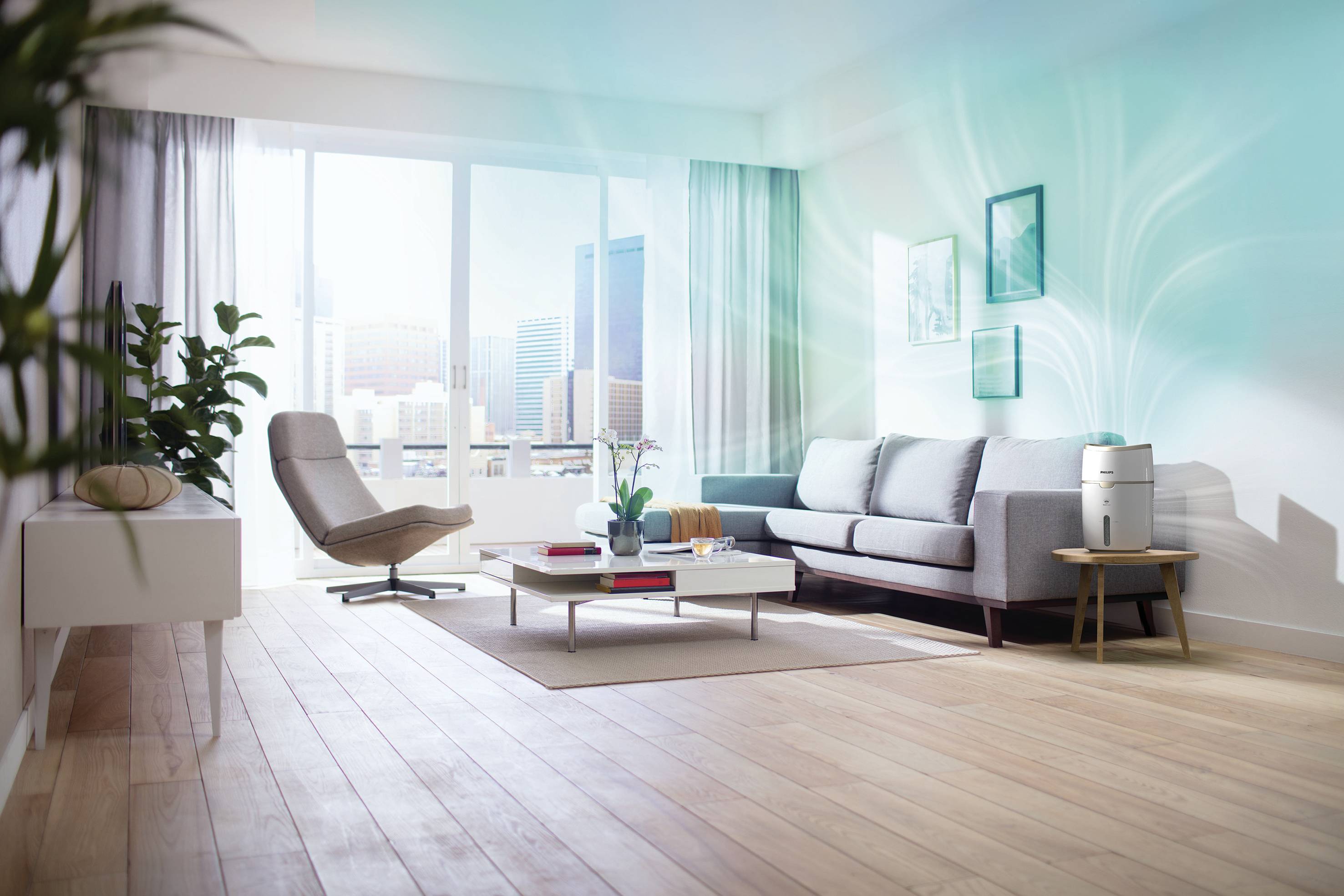 Philips HU4816/10 Humidificateur 1 pc(s) blanc