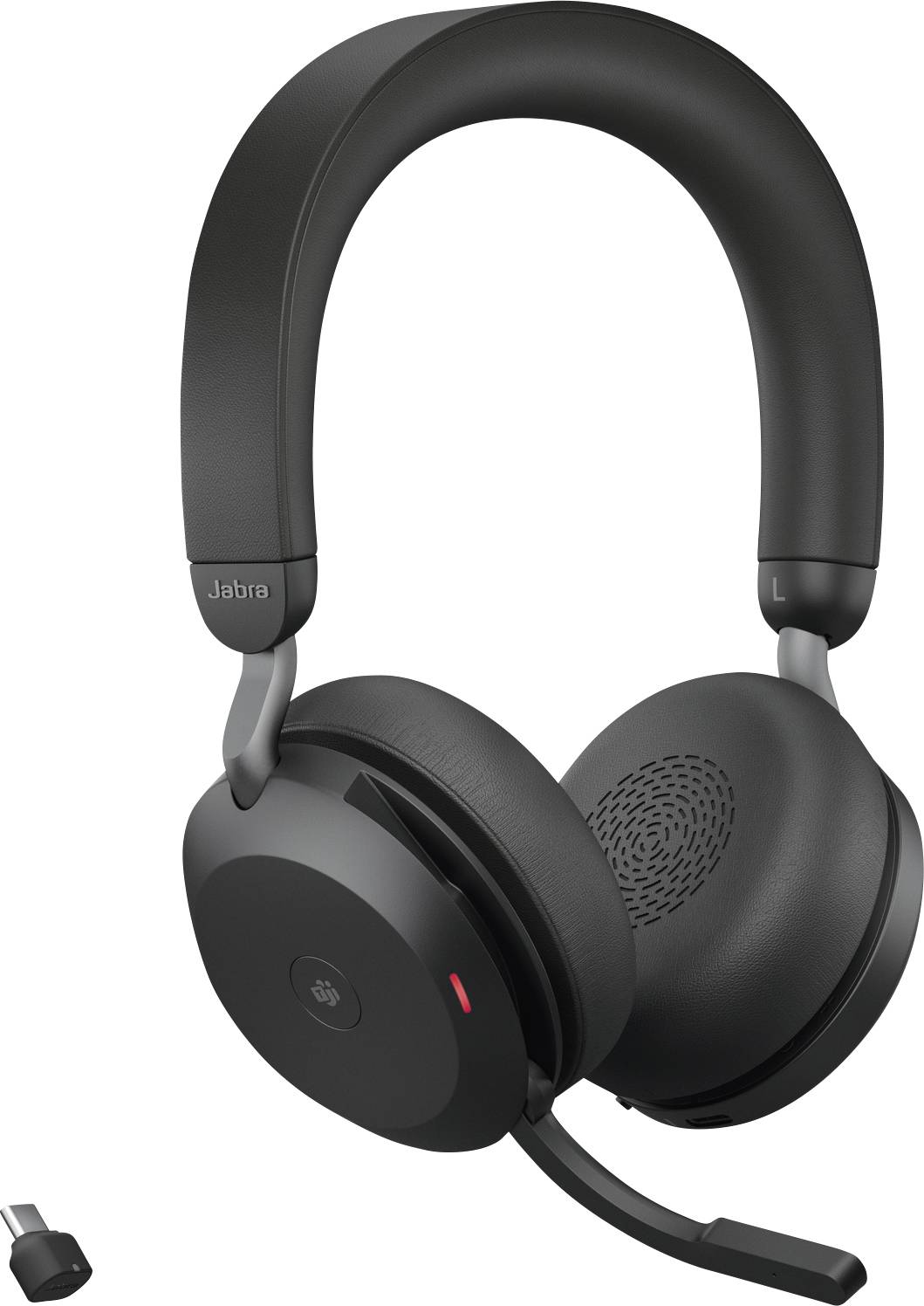Jabra Evolve2 75 Micro-casque supra-auriculaire Bluetooth, filaire noir affichage de la charge de la batterie, mise en sourdine