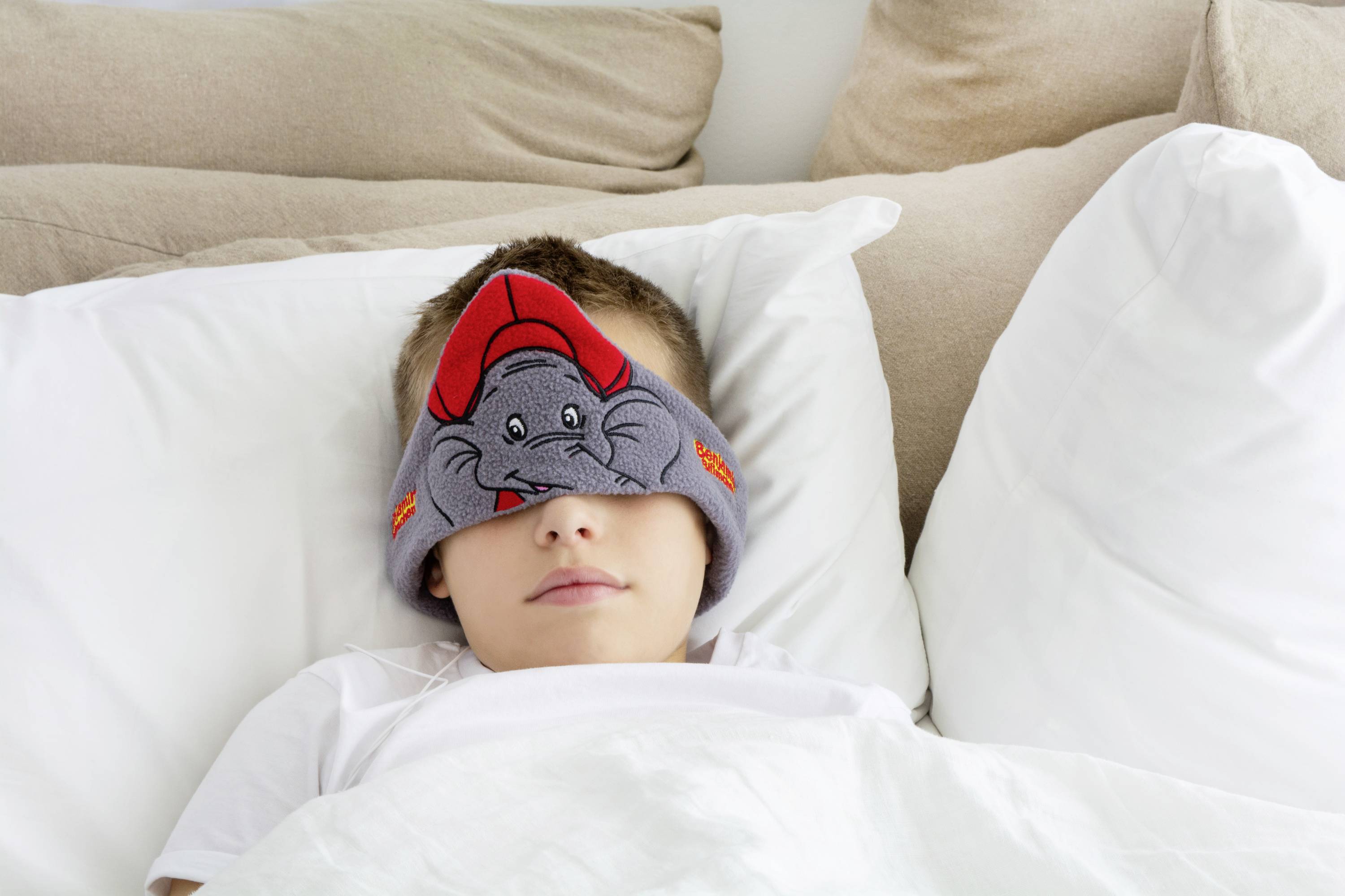 Technaxx Benjamin Blümchen Casque supra-auriculaire filaire gris bandeau, limitation de volume pour enfants