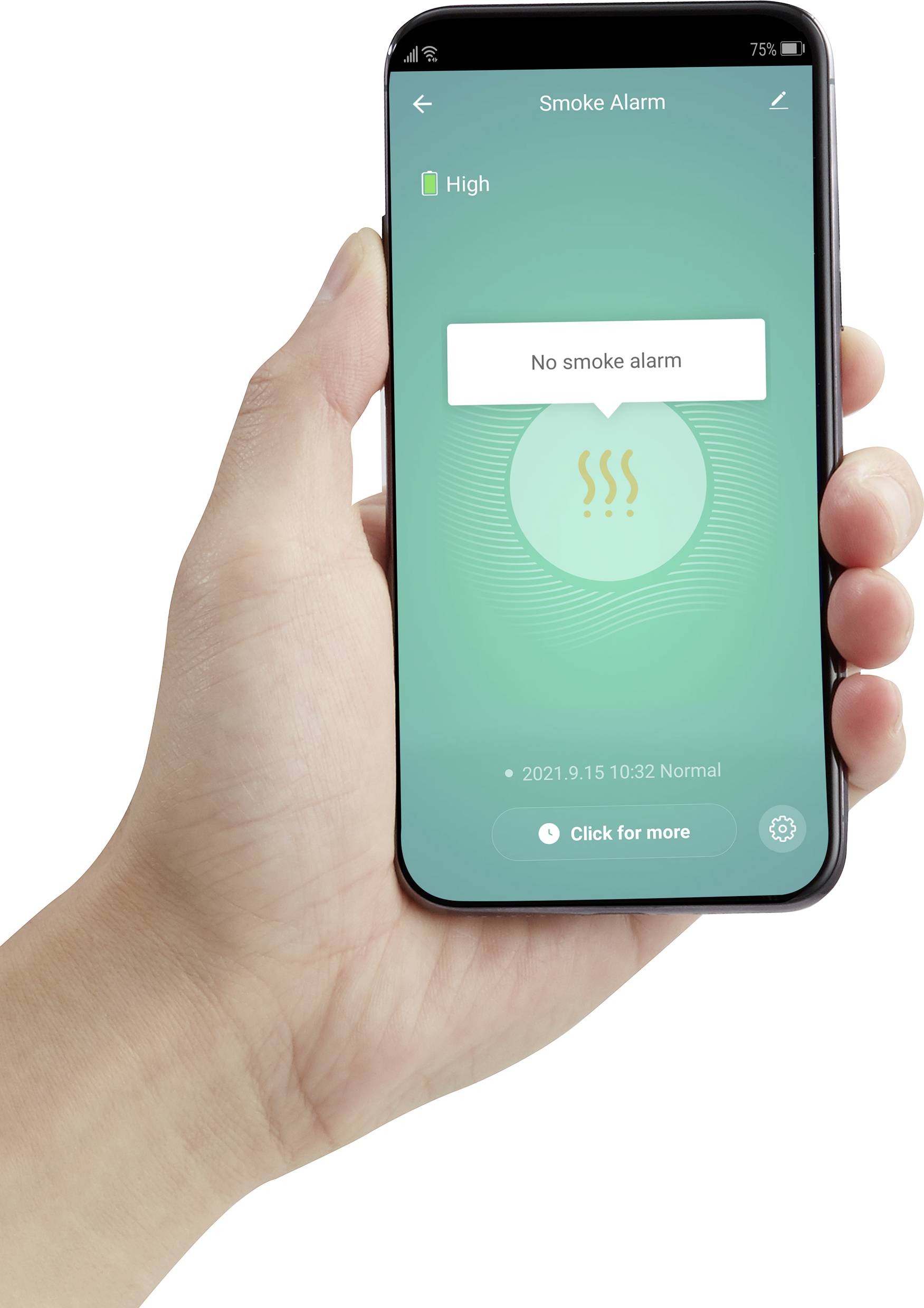 Sygonix WLAN Détecteur de fumée avec commande via une application à pile(s) (l x H x P) 76 x 76 x 29 mm