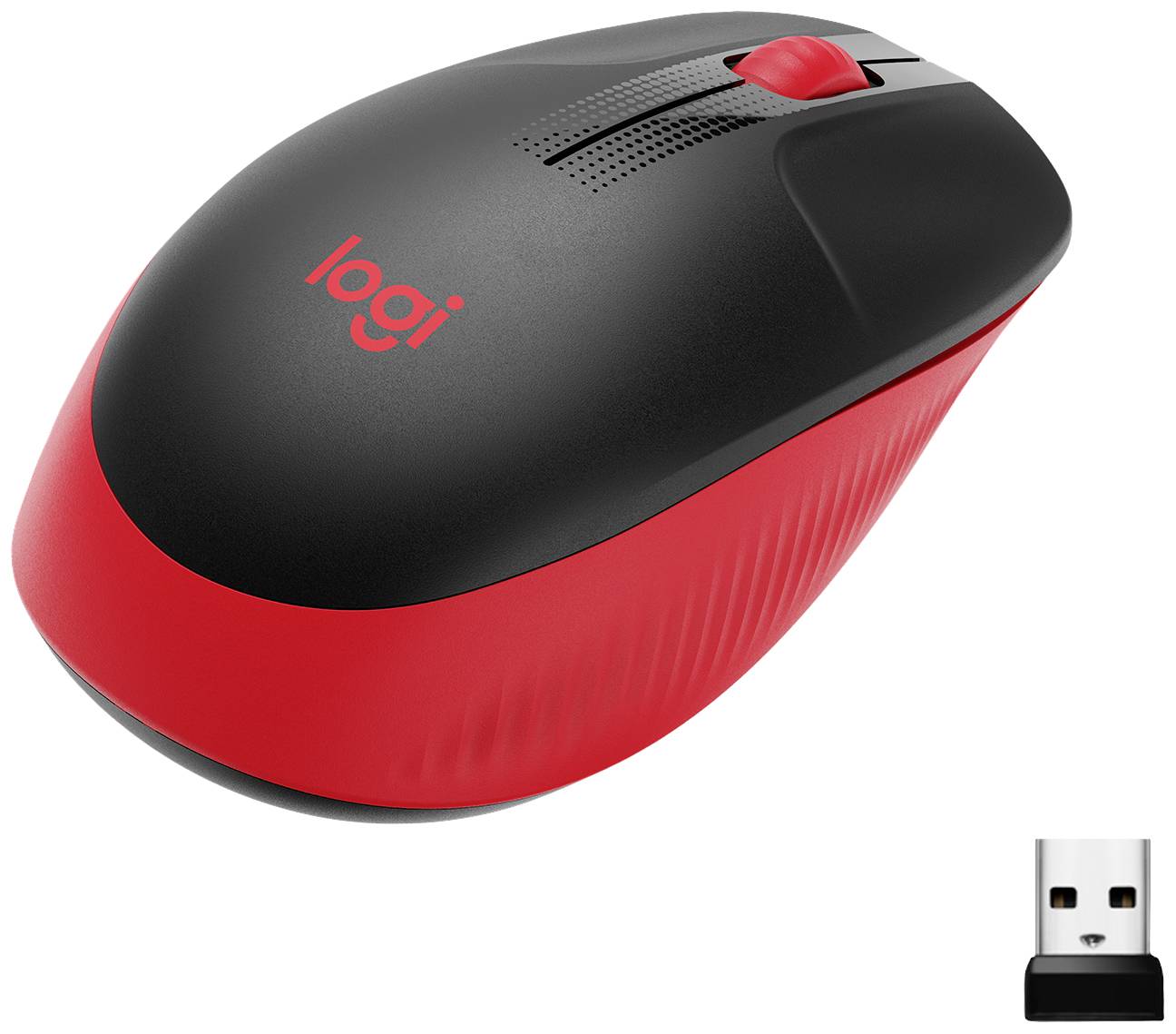 Logitech M190 Souris radio optique rouge 3 Boutons 1000 dpi