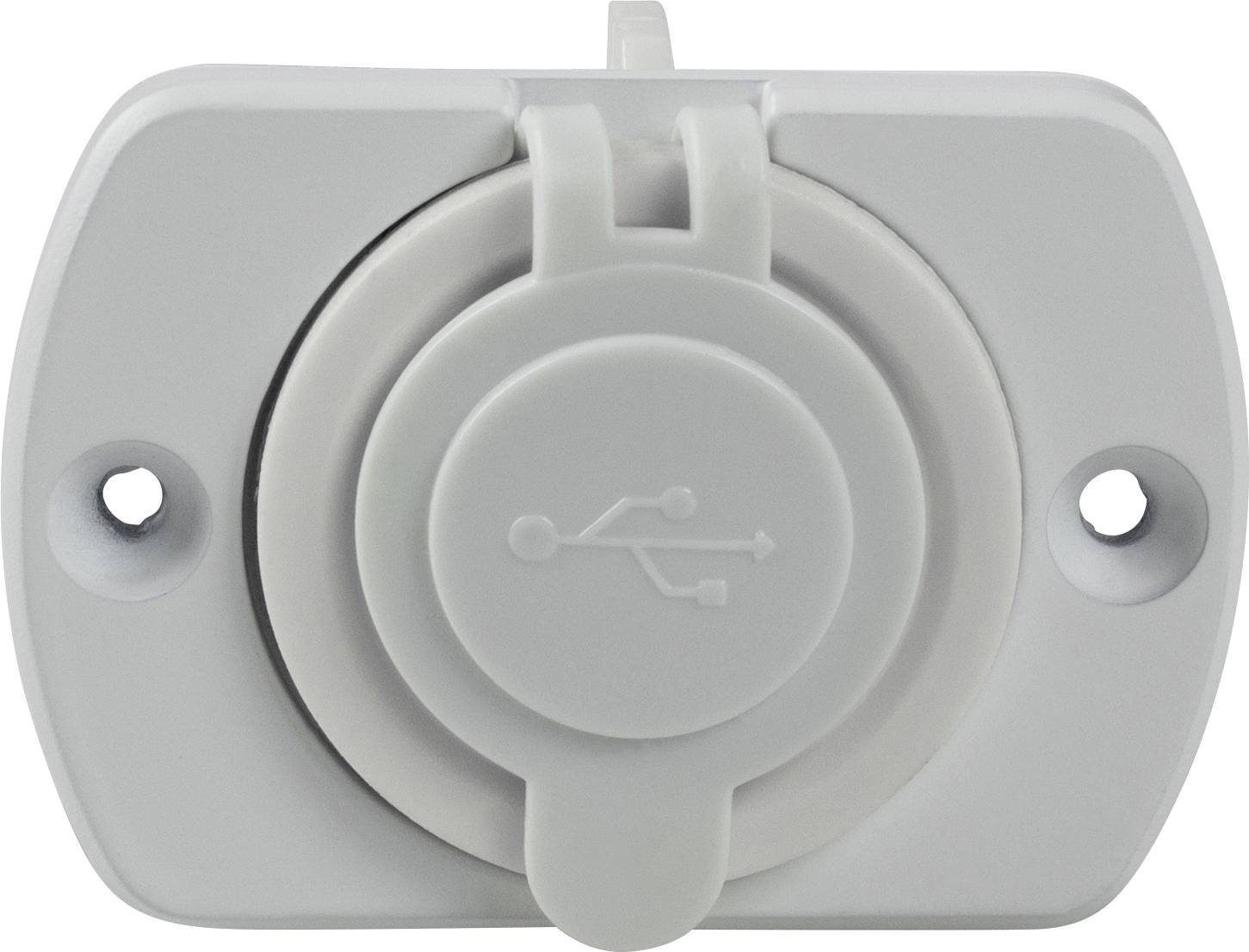 AS Schwabe Prise encastrée USB double Caravan, blanc