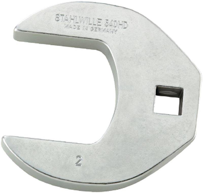 Un embout de clé à molette réglable en métal, numéroté '2'. Une gravure 'STAHLWILLE 584/10' est visible en haut.