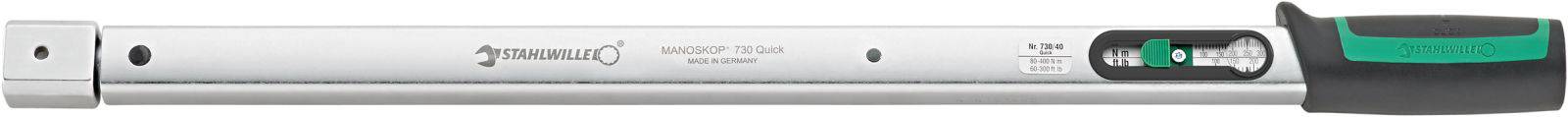 Stahlwille 730/40 QUICK 50184040 Clé dynamométrique étalonné (ISO) 80 - 400 Nm