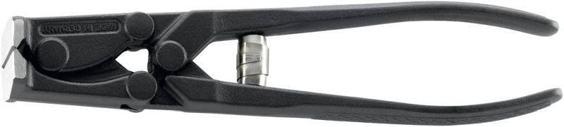 Pince noire à poignée ergonomique, adaptée au dénudage de câbles et de fils pour les travaux de bricolage ou industriels.