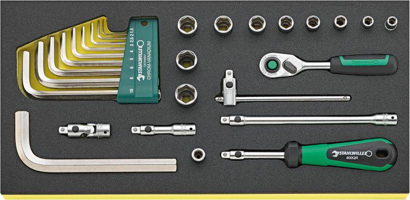 Stahlwille TCS 1/4 ZOLL + 10760 CV QR 96830364 Jeu d'outils